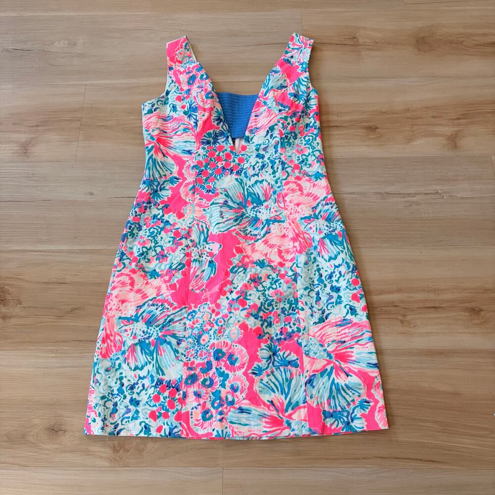 Lilly Pulitzer Cassa Shift dress Tiki Pink Gypse 00